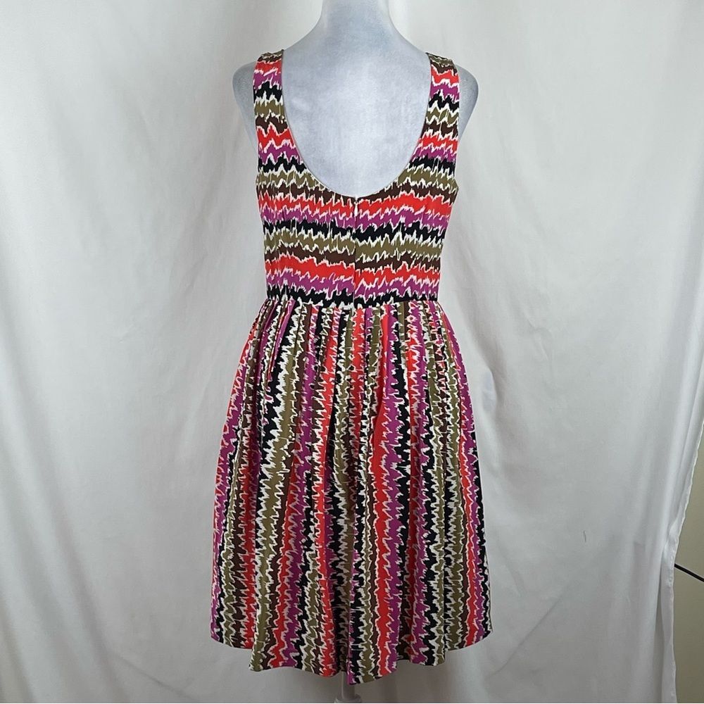Trina Turk Pink Orange Pure Silk Sleeveless EuroGirl Feminine Dress NWOT Size 8 - Picture 5 of 13